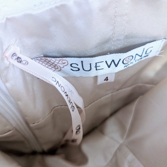 Sue Wong Nocturne Feather Dress - Picture 4 of 10